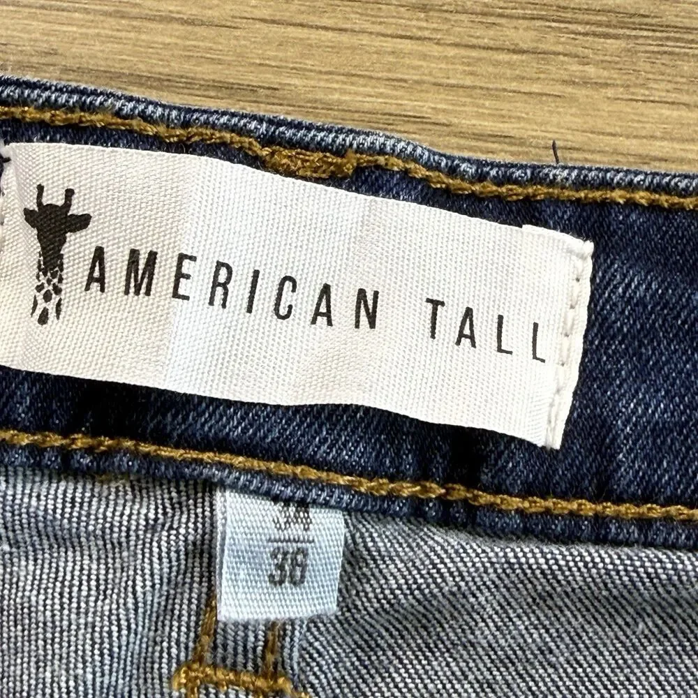 American Tall Jeans Men 34x36 AT Basics J1 Straight Fit Blue Denim Cotton